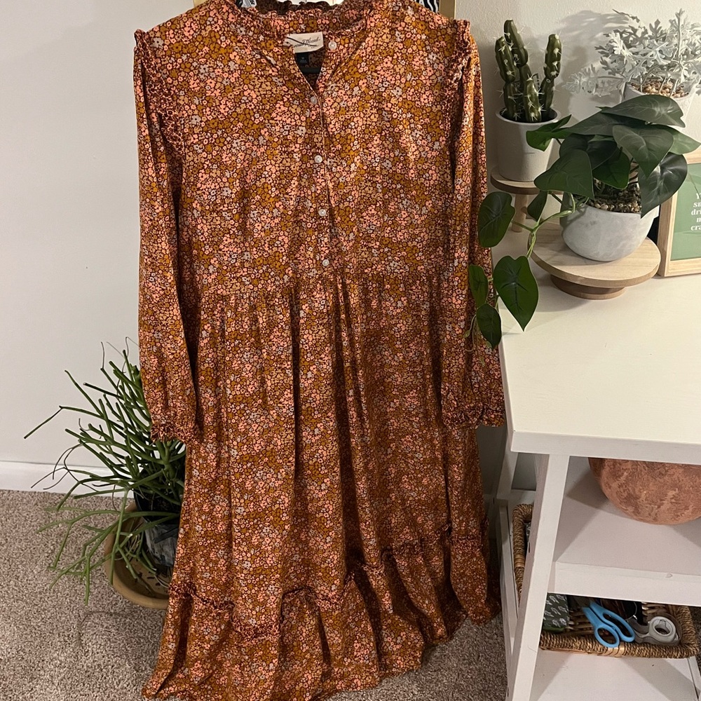 Orange and Pink Dress